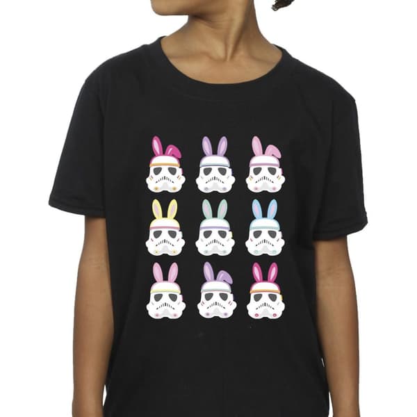 Star Wars Girls Stormtrooper Easter Bunnies Cotton T-Shirt