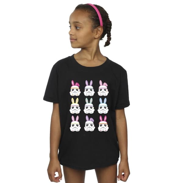 Star Wars Girls Stormtrooper Easter Bunnies Cotton T-Shirt
