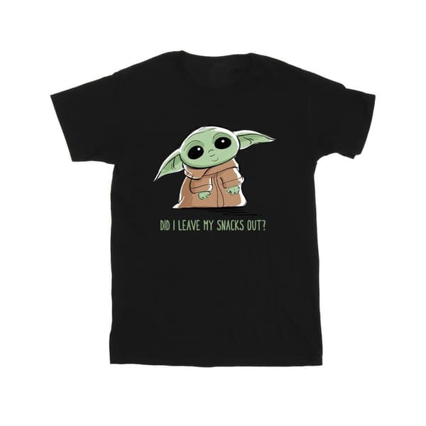 Star Wars Pojkar Mandalorian Grogu Snacks Meme T-shirt