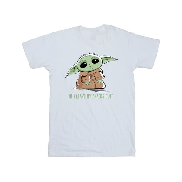 Star Wars Pojkar Mandalorian Grogu Snacks Meme T-shirt