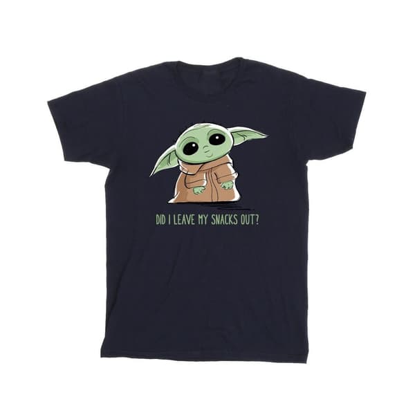 Star Wars Pojkar Mandalorian Grogu Snacks Meme T-shirt