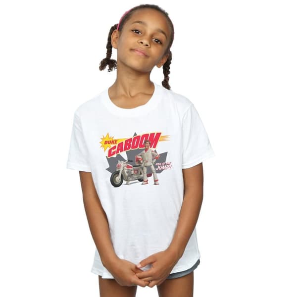 Disney Girls Toy Story 4 Duke Caboom King Of The Jump Cotton T-Shirt