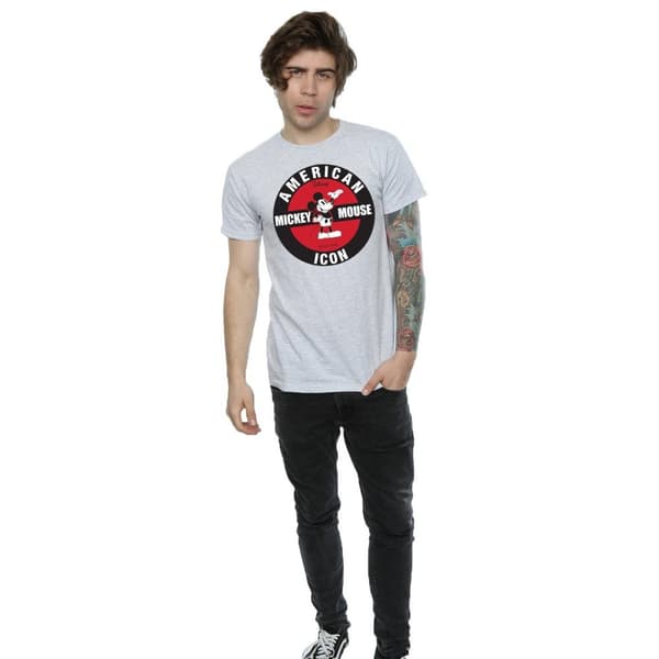 Disney Mens Musse Pigg American Icon T-shirt