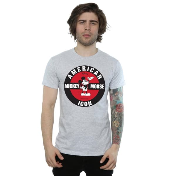 Disney Mens Musse Pigg American Icon T-shirt