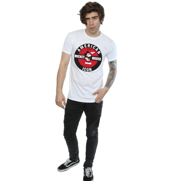 Disney Mens Musse Pigg American Icon T-shirt