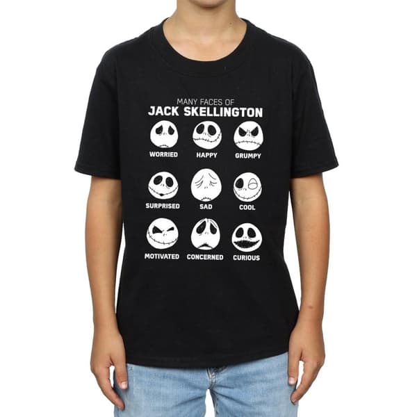 Disney Boys Nightmare Before Christmas The Many Faces Of Jack T-Shirt