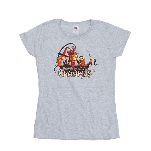 Disney Dam/Tjej The Nightmare Before Christmas Christmas Terror Bomulls-T-shirt