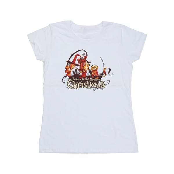 Disney Dam/Tjej The Nightmare Before Christmas Christmas Terror Bomulls-T-shirt