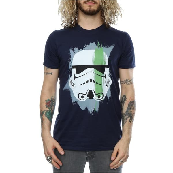 Star Wars Mens Stormtrooper Paint Stroke T-Shirt