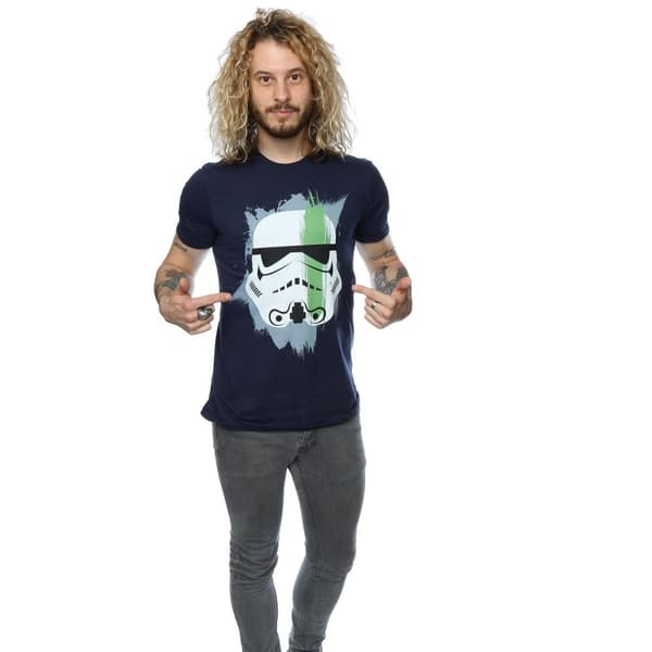 Star Wars Mens Stormtrooper Paint Stroke T-Shirt