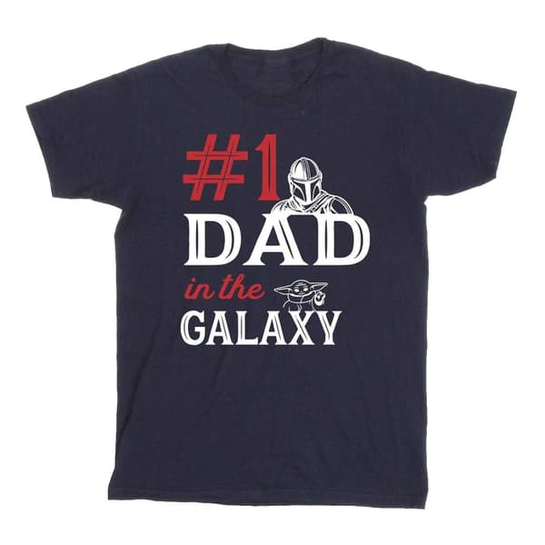 Star Wars Mens Mandalorian Number One T-shirt för pappor