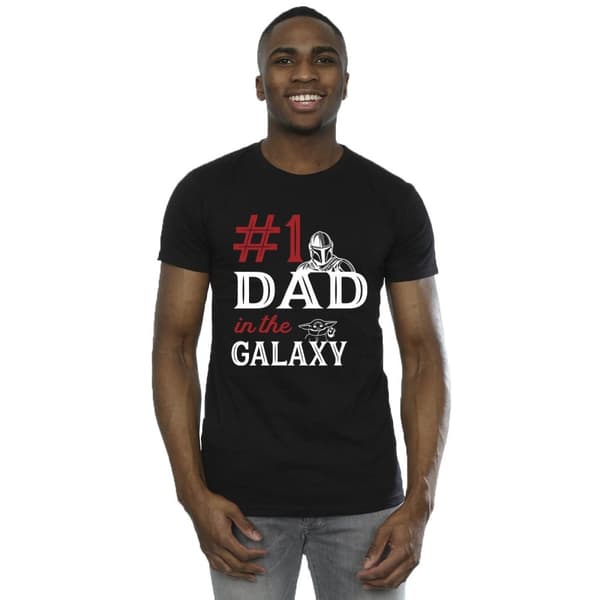 Star Wars Mens Mandalorian Number One T-shirt för pappor