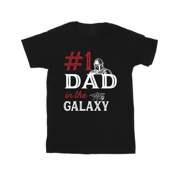 Star Wars Mens Mandalorian Number One T-shirt för pappor