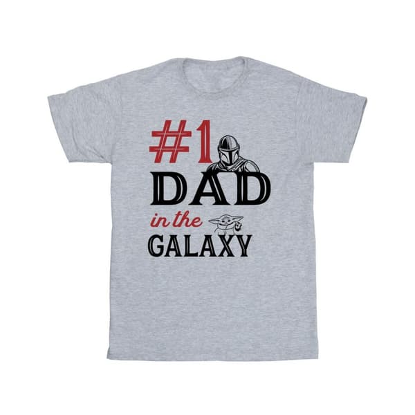 Star Wars Mens Mandalorian Number One Dad T-Shirt