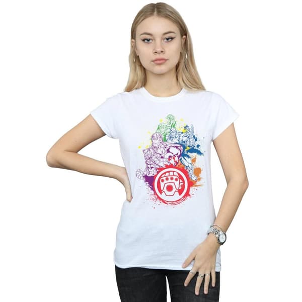 Marvel Dam/Tjej - Thanos T-shirt i bomull med tryckknappar