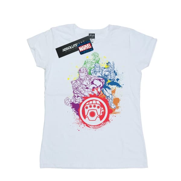 Marvel Dam/Tjej - Thanos T-shirt i bomull med tryckknappar