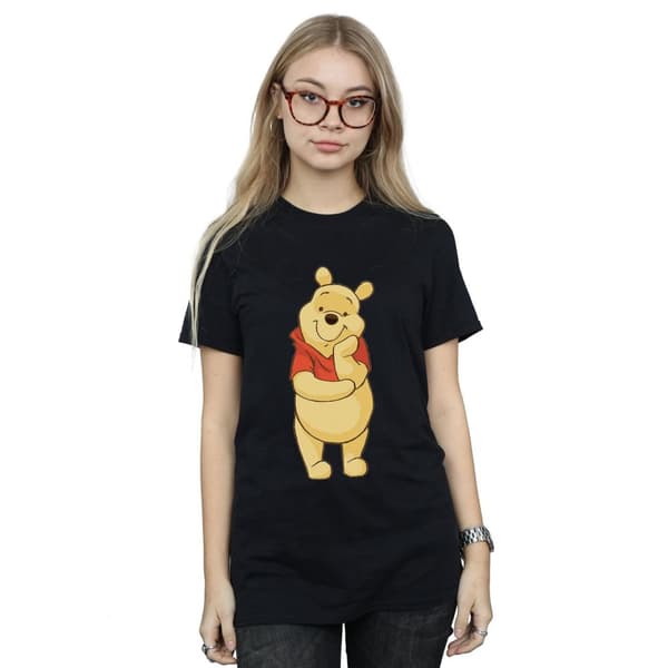 Disney Dam/kvinnor Winnie The Pooh Cute Boyfriend T-shirt i bomull