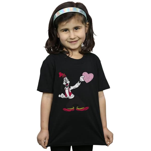 Disney T-shirt i bomull för flickor - Goofy Love Heart