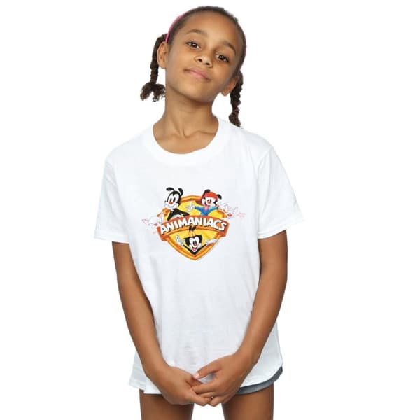 Animaniacs Group Shield T-shirt i bomull för flickor