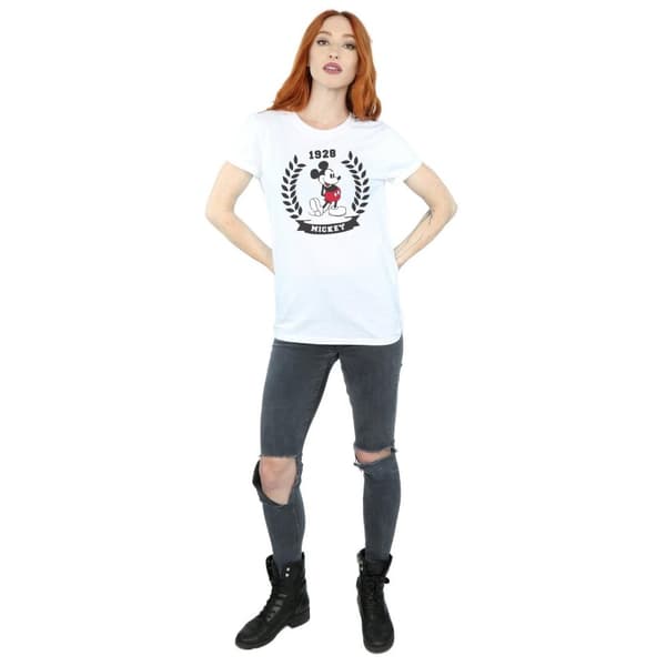 Disney Dam/Tjej Musse Pigg Laurel Bomull Boyfriend T-shirt