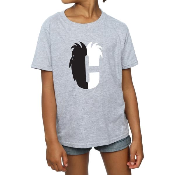 Disney Girls Alphabet C Is For Cruella De Vil Cotton T-Shirt