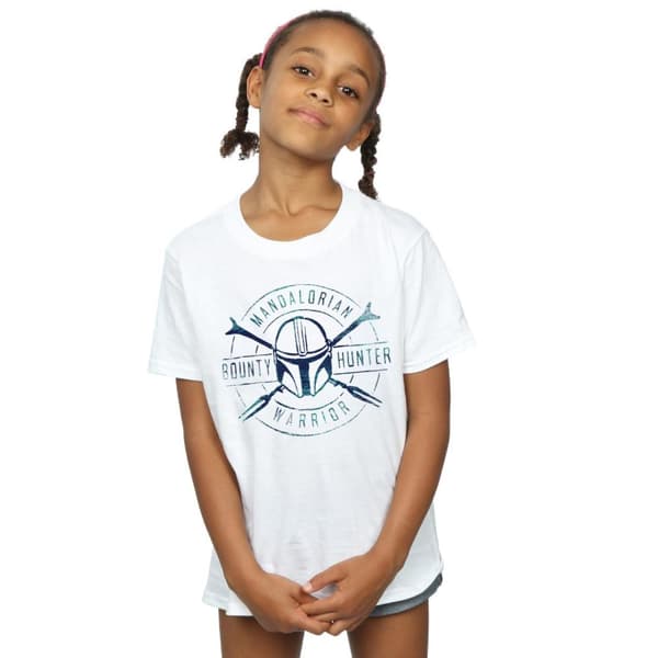 Star Wars Girls The Mandalorian Warrior Crest Cotton T-Shirt