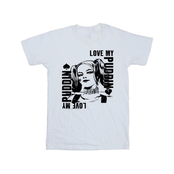 DC Comics Suicide Squad Harley Love Puddin T-shirt för pojkar