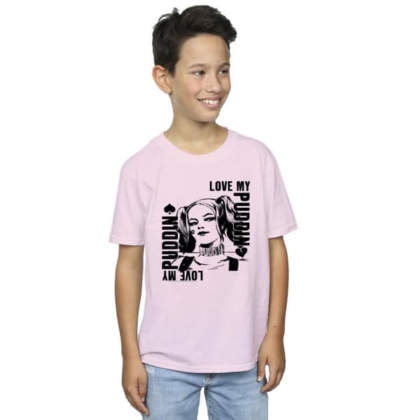 DC Comics Suicide Squad Harley Love Puddin T-shirt för pojkar