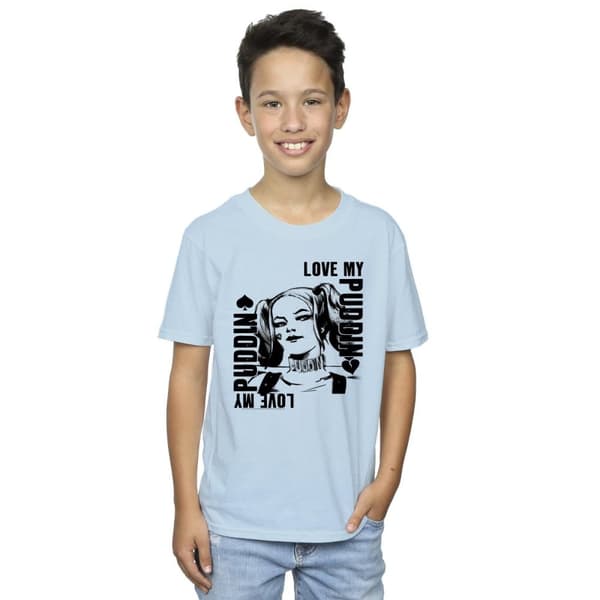 DC Comics Suicide Squad Harley Love Puddin T-shirt för pojkar