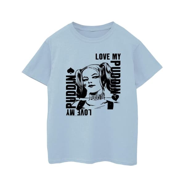 DC Comics Suicide Squad Harley Love Puddin T-shirt för pojkar