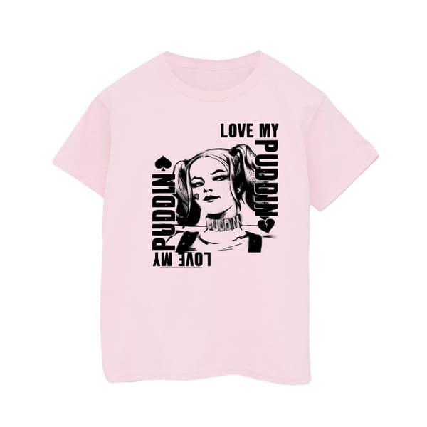 DC Comics Suicide Squad Harley Love Puddin T-shirt för pojkar