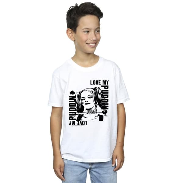 DC Comics Suicide Squad Harley Love Puddin T-shirt för pojkar