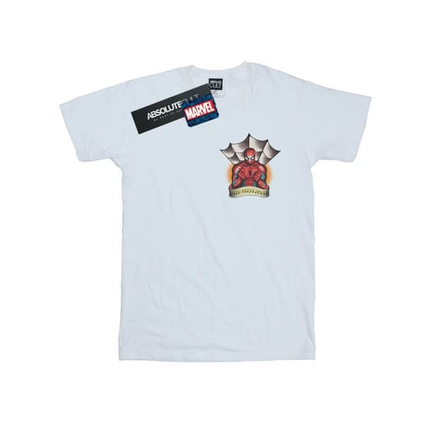 Marvel Spider-Man - T-shirt med brösttryck och tatuering