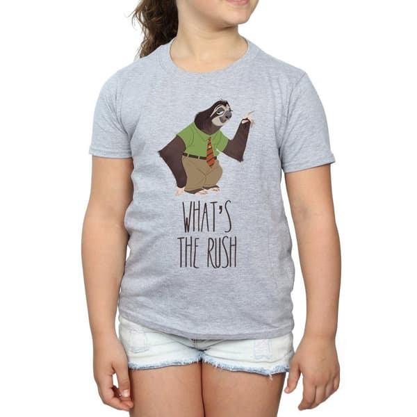 Disney Girls Zootropolis What´s The Rush Cotton T-Shirt
