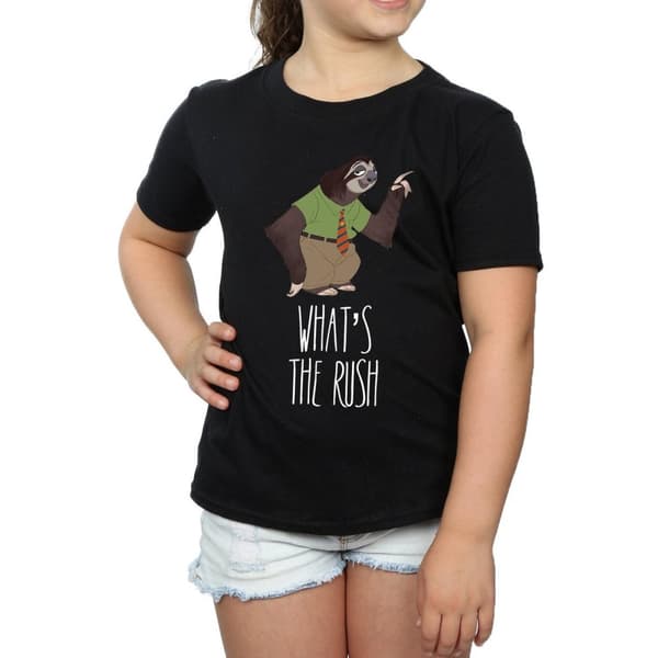 Disney Girls Zootropolis What´s The Rush Cotton T-Shirt