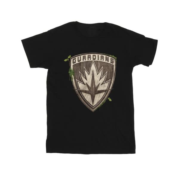 Marvel T-shirt i bomull med Groot-väktarens emblem för flickor