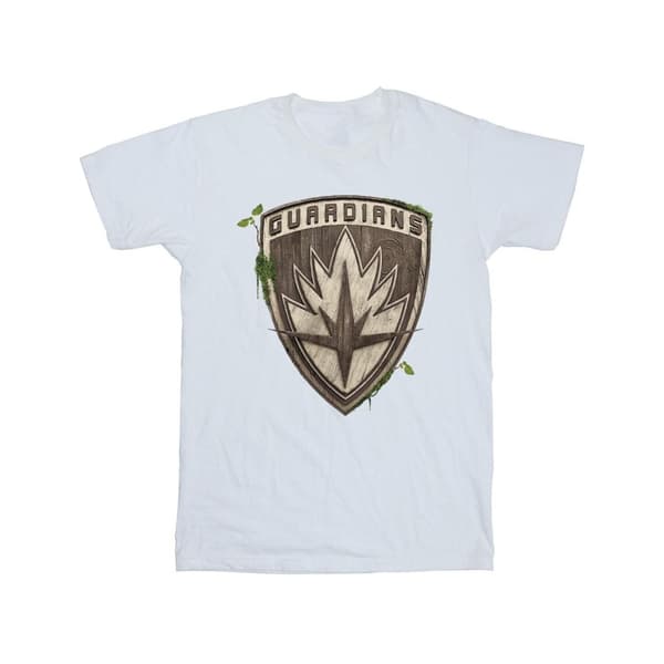 Marvel T-shirt i bomull med Groot-väktarens emblem för flickor