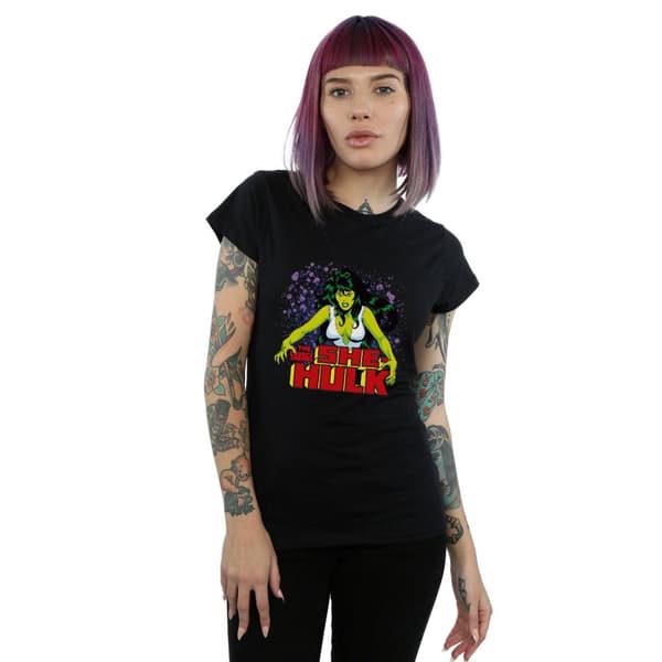 Marvel Dam/Tjej The Savage She-Hulk T-shirt i bomull