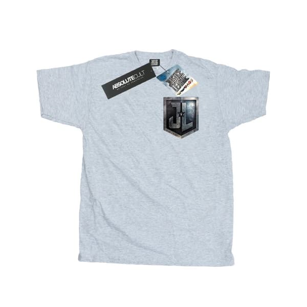 DC Comics Mens Justice League Movie Shield Faux Pocket T-Shirt