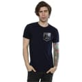 Miniatyrbilde 2 av 5: DC Comics Mens Justice League Movie Shield Faux Pocket T-Shirt