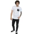 Miniatyrbilde 4 av 5: DC Comics Mens Justice League Movie Shield Faux Pocket T-Shirt