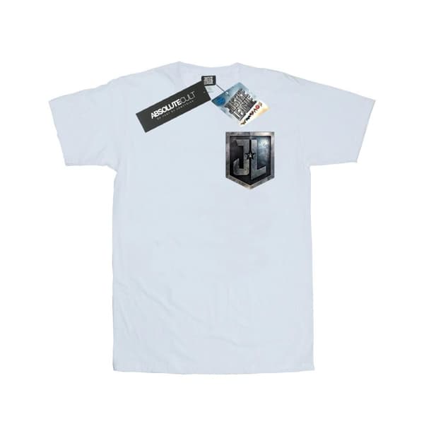 DC Comics Mens Justice League Movie Shield Faux Pocket T-Shirt