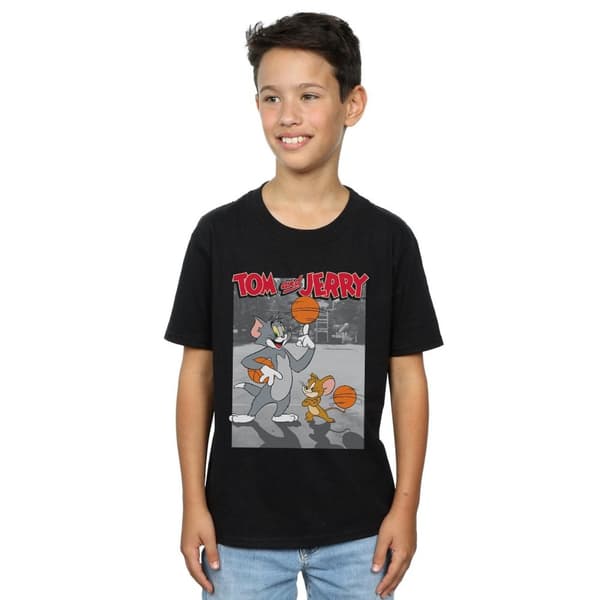 Tom And Jerry Boys Basketball Buddies T-Shirt