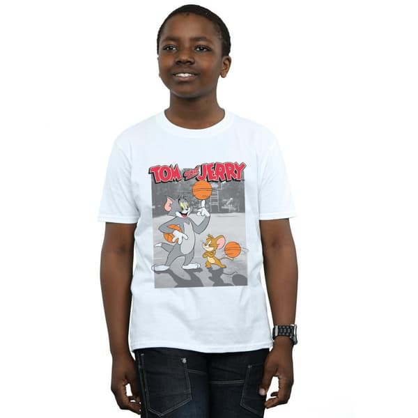 Tom And Jerry Boys Basketball Buddies T-Shirt
