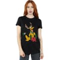 Miniatyrbilde 2 av 3: Disney Womens/Ladies Pluto Christmas Reindeer Cotton Boyfriend T-Shirt