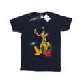 Miniatyrbilde 1 av 3: Disney Womens/Ladies Pluto Christmas Reindeer Cotton Boyfriend T-Shirt