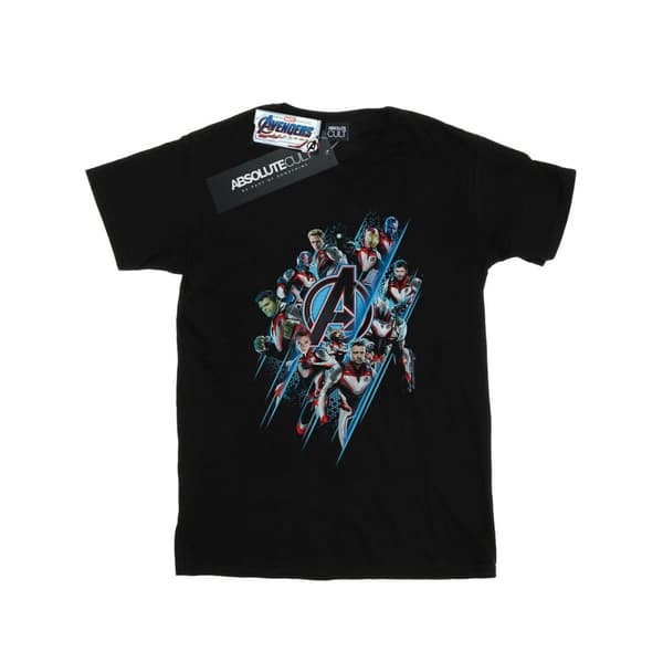 Marvel Womens/Ladies Avengers Endgame Logo Team Cotton Boyfriend T-Shirt