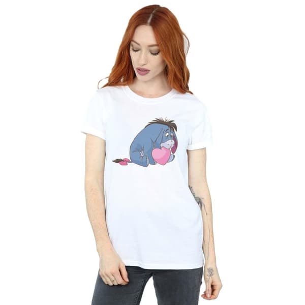 Disney Womens/Ladies Winnie The Pooh Eeyore Mouth Cotton Boyfriend T-Shirt