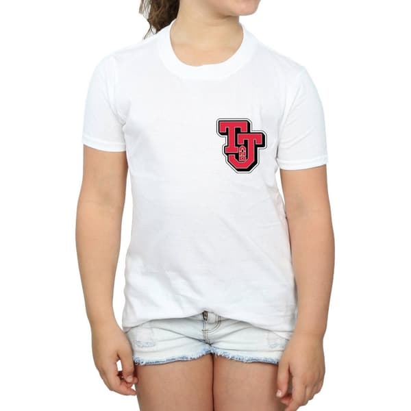 Tom And Jerry Girls Collegiate Logo Cotton T-Shirt