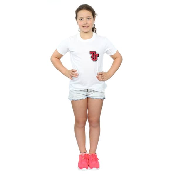 Tom And Jerry Girls Collegiate Logo Cotton T-Shirt
